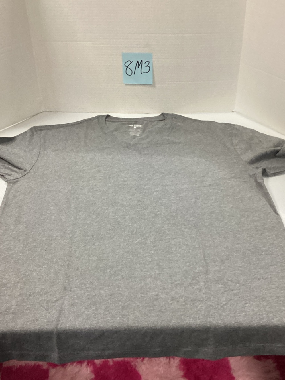 True Classic Heather Gray V Neck Tee